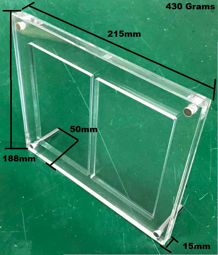 DOUBLE GRADED CARD ACRYLIC DISPLAY FRAME MAGNETIC MODEL FOR PSA, CGC, TCG AND ARK GRADED CARDS