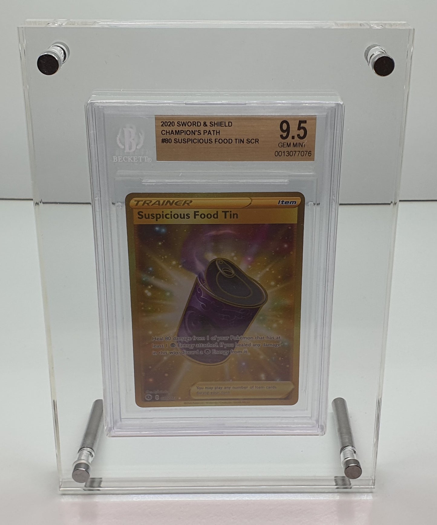 BGS SINGLE GRADED CARD ACRYLIC DISPLAY FRAME SECURE FIT MODEL