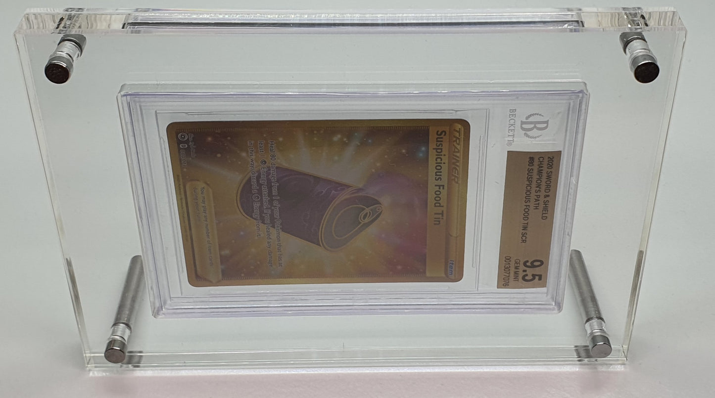 BGS SINGLE GRADED CARD ACRYLIC DISPLAY FRAME SECURE FIT MODEL