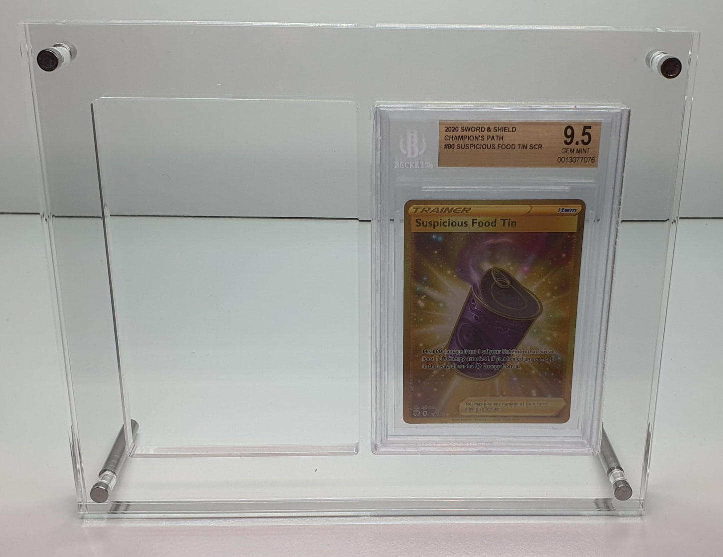 BGS DOUBLE GRADED CARD ACRYLIC DISPLAY FRAME SECURE FIT MODEL