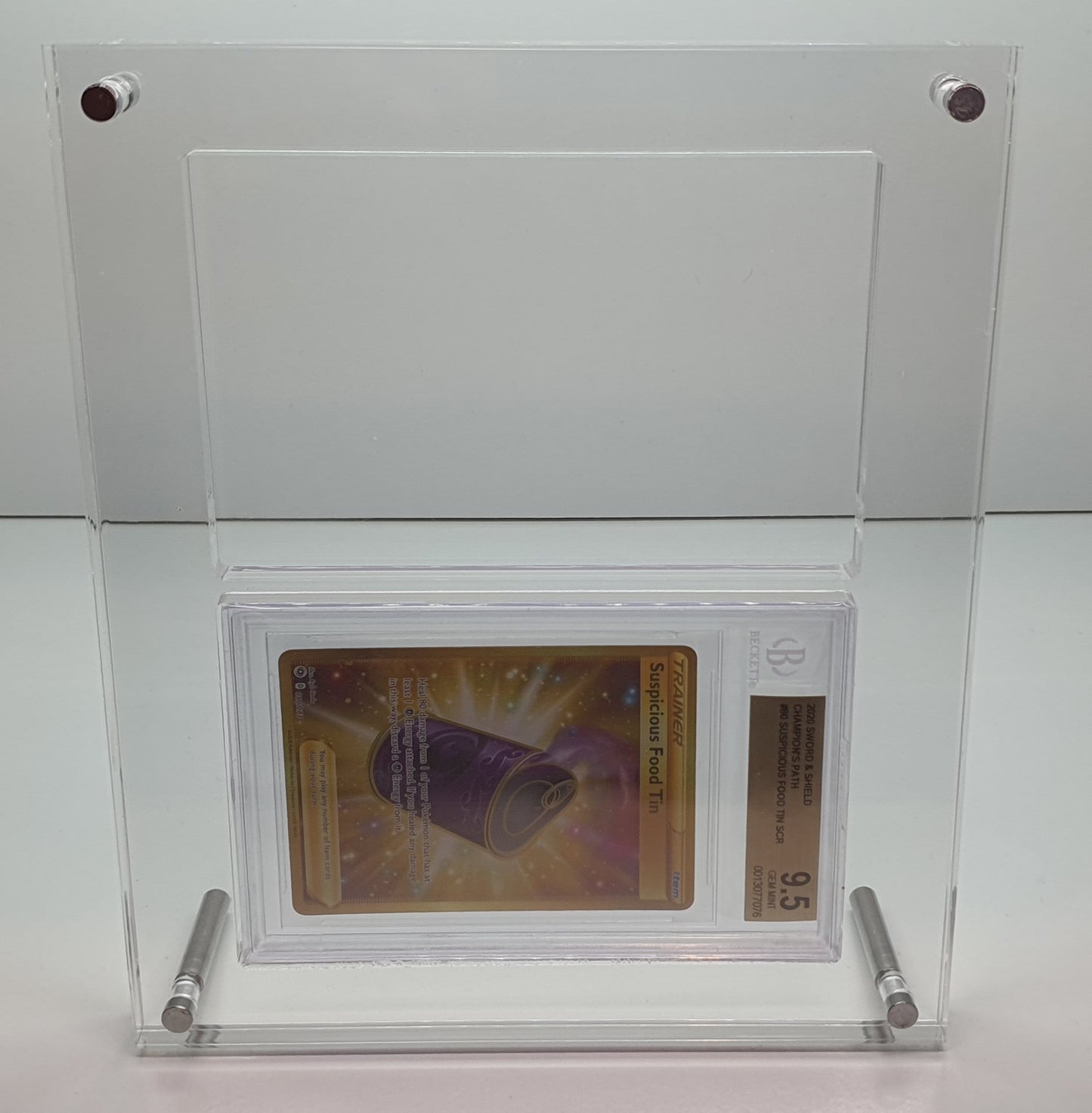 BGS DOUBLE GRADED CARD ACRYLIC DISPLAY FRAME SECURE FIT MODEL