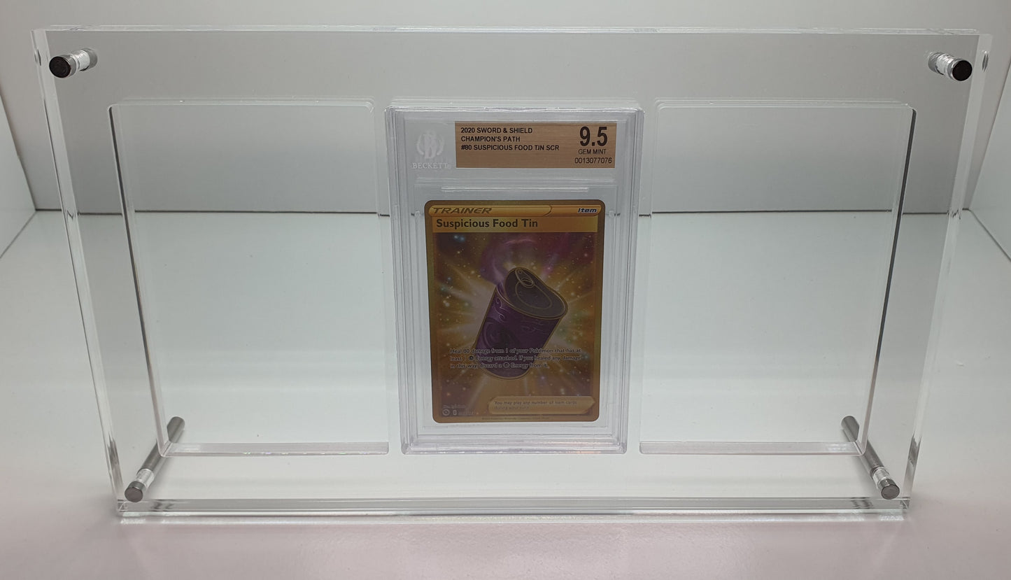 BGS TRIPLE GRADED CARD ACRYLIC DISPLAY FRAME SECURE FIT MODEL