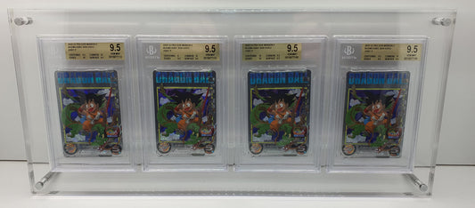 BGS QUAD GRADED CARD ACRYLIC DISPLAY FRAME SECURE FIT MODEL