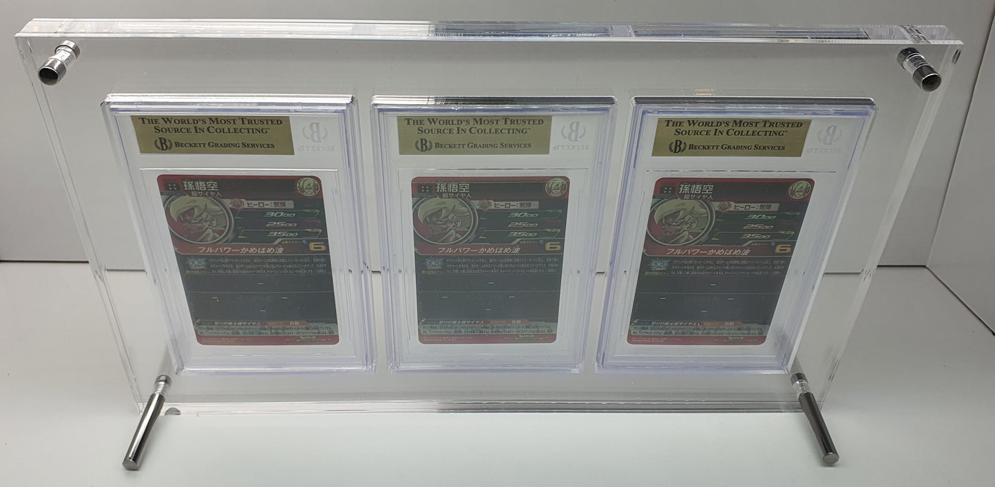 BGS TRIPLE GRADED CARD ACRYLIC DISPLAY FRAME SECURE FIT MODEL