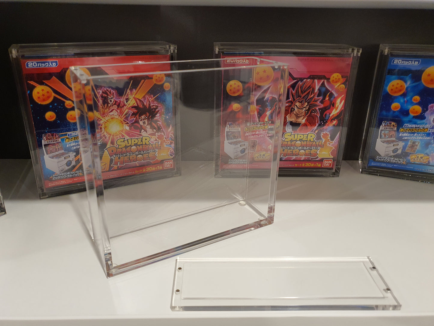 SUPER DRAGON BALL HEROES EXTRA BOOSTER BOXES PUMS SETS ACRYLIC CASE WITH MAGNETIC TOP