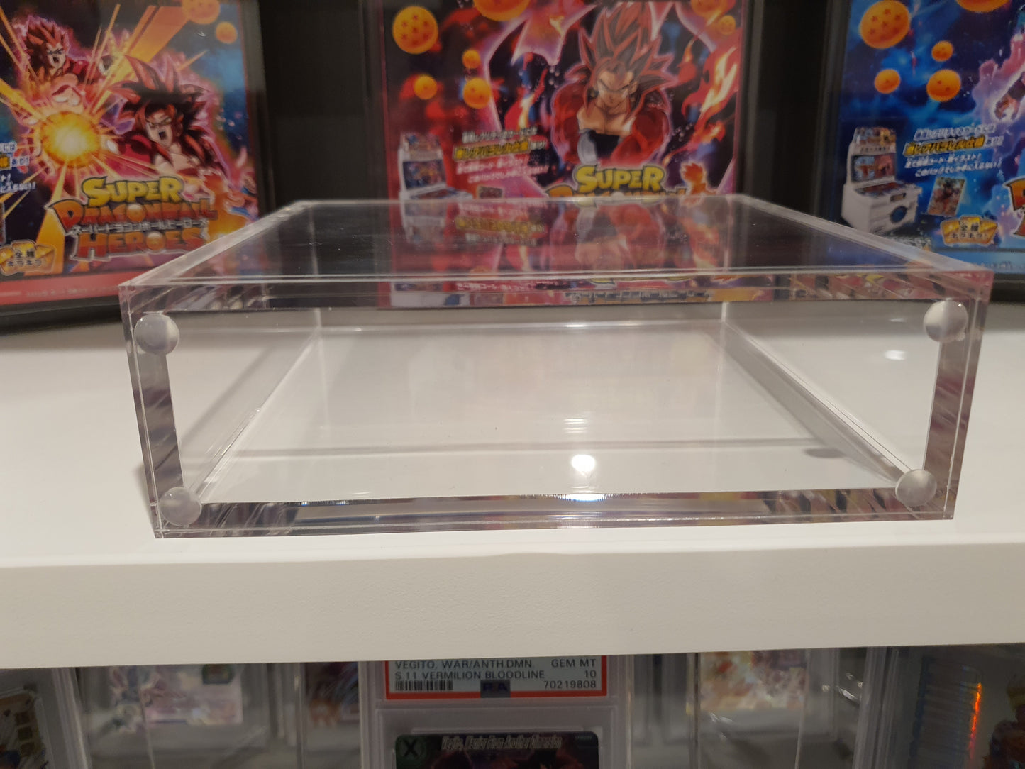 SUPER DRAGON BALL HEROES EXTRA BOOSTER BOXES PUMS SETS ACRYLIC CASE WITH MAGNETIC TOP