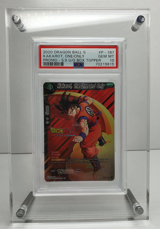 SINGLE GRADED CARD ACRYLIC DISPLAY FRAME SECURE FIT MODEL FOR PSA, CGC, TCG AND ARK GRADED CARDS