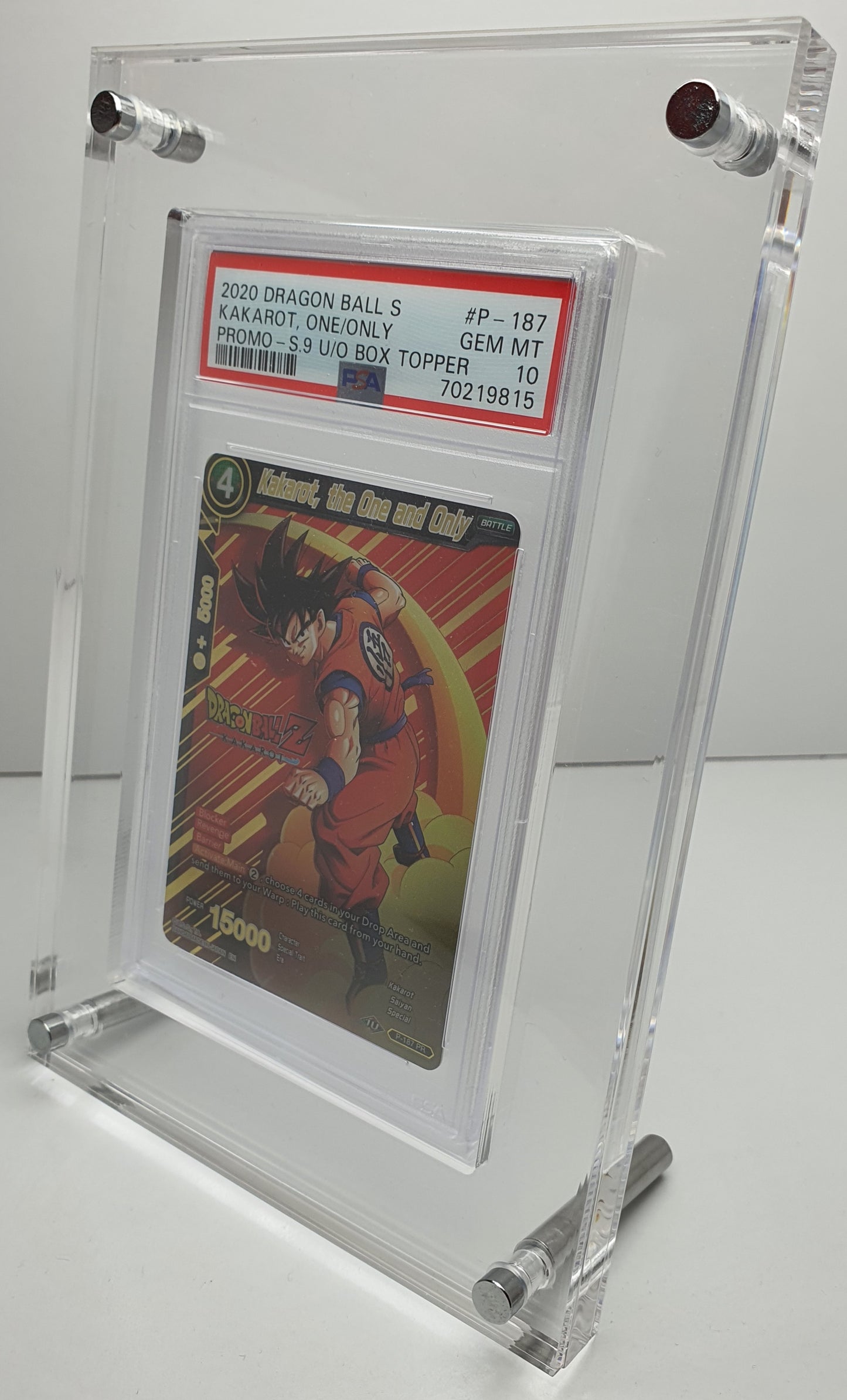 SINGLE GRADED CARD ACRYLIC DISPLAY FRAME SECURE FIT MODEL FOR PSA, CGC, TCG AND ARK GRADED CARDS