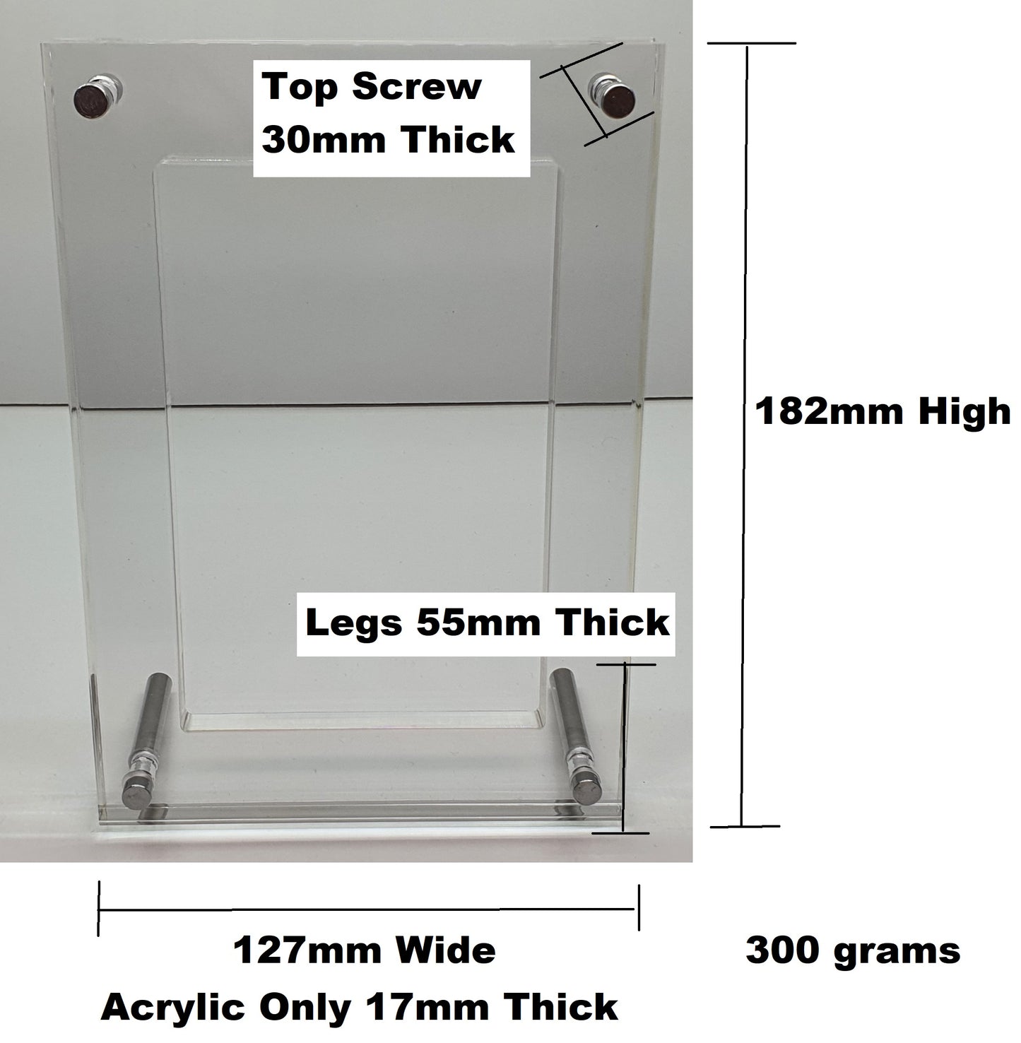 BGS SINGLE GRADED CARD ACRYLIC DISPLAY FRAME SECURE FIT MODEL