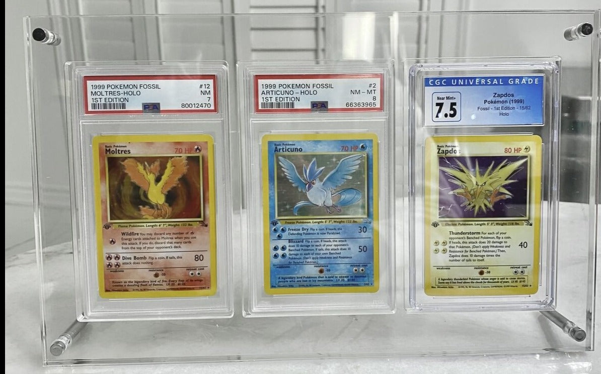 SINGLE GRADED CARD ACRYLIC DISPLAY FRAME MAGNETIC MODEL FOR PSA, CGC, TCG AND ARK GRADED CARDS