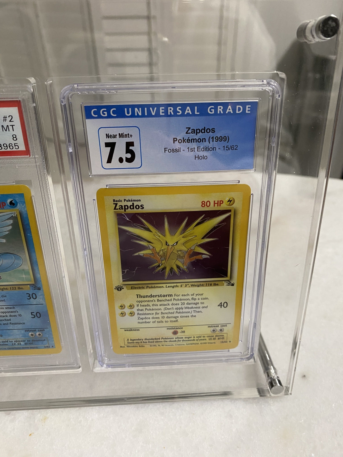 DOUBLE GRADED CARD ACRYLIC DISPLAY FRAME MAGNETIC MODEL FOR PSA, CGC, TCG AND ARK GRADED CARDS